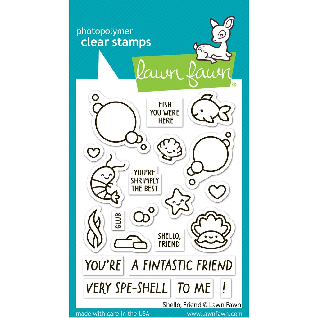 Lawn Fawn Shello, Friend Stamps lf3789