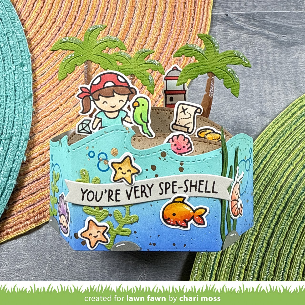 Lawn Fawn Shello, Friend Stamps lf3789 spe-shell