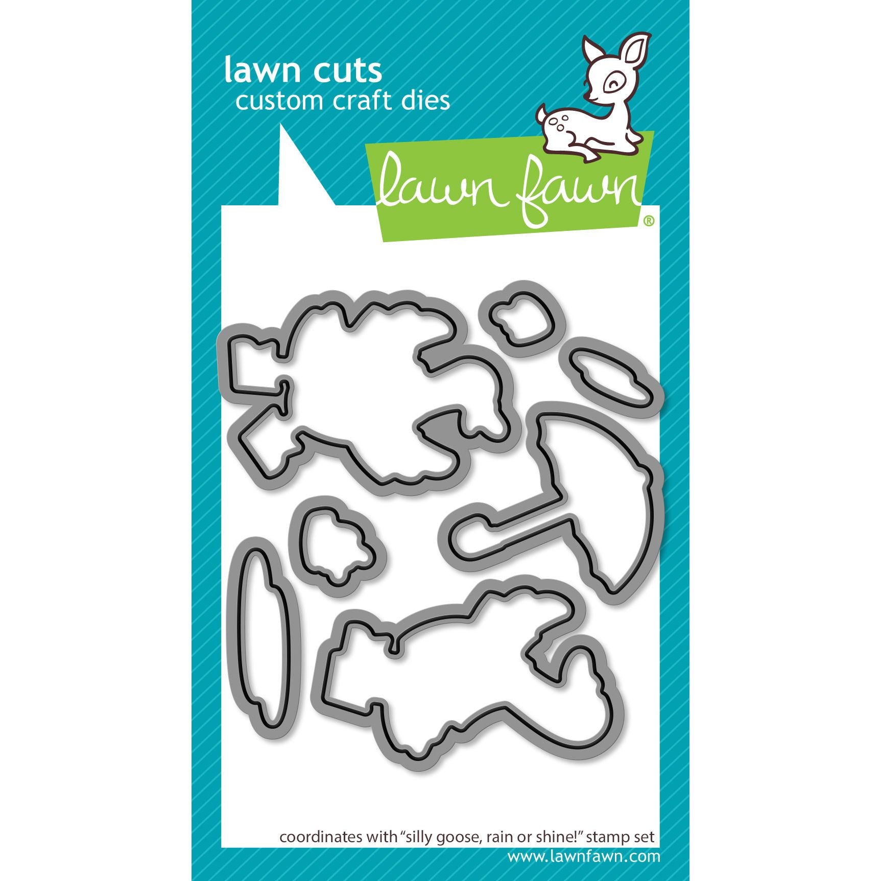 Lawn Fawn Silly Goose, Rain or Shine! Dies lf4073