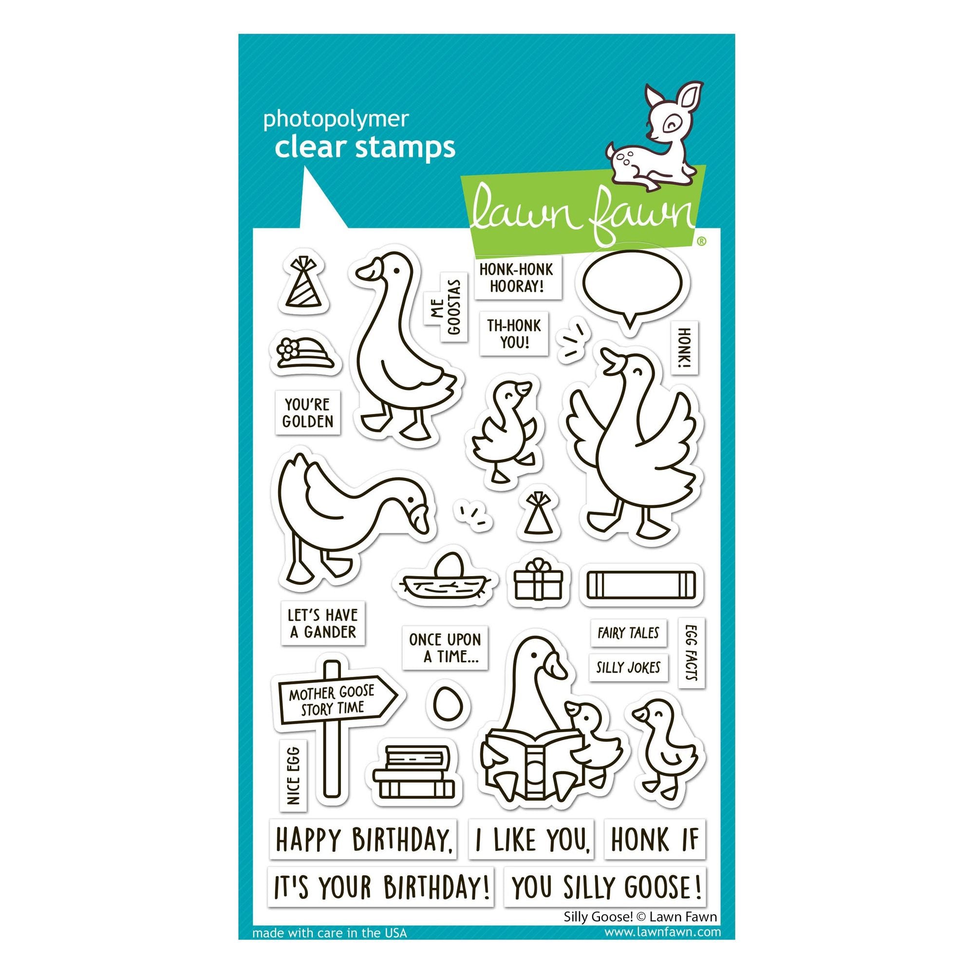 Lawn Fawn Silly Goose! Stamps lf3844