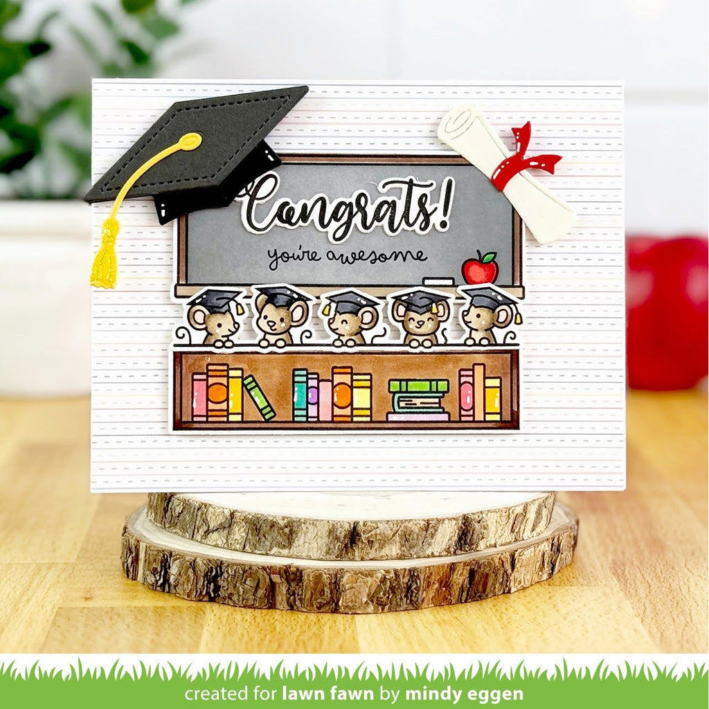 Lawn Fawn Simply Celebrate Graduation Stamps lf3716 congrats