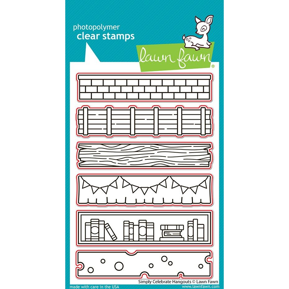 Lawn Fawn Simply Celebrate Hangouts Dies lf3720 highlighting die cuts