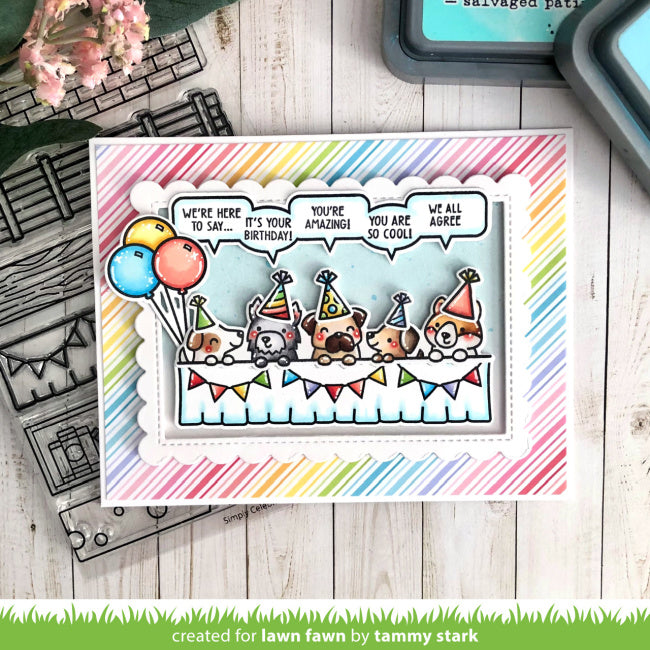 Lawn Fawn Simply Celebrate Hangouts Stamps and Dies amazing
