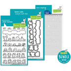 Lawn Fawn Simply Celebrate Winter Critters Stamps Dies and Coloring Stencils Bundle