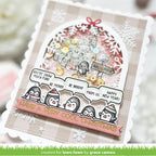 Lawn Fawn Simply Celebrate Winter Critters Stamps Dies and Coloring Stencils Bundle Very Cool Christmas