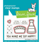 Lawn Fawn Soy Happy Dies lf3955 outlines showing which stamps will be die cut