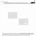 Lawn Fawn Spring Basket Add-On Birthday Coloring Stencils lf3663 individuals