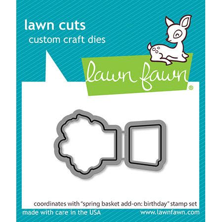 Lawn Fawn Spring Basket Add-On Birthday Coordinating Dies lf3662