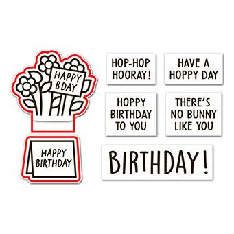 Lawn Fawn Spring Basket Add-On Birthday Coordinating Dies lf3662 red indicates dies