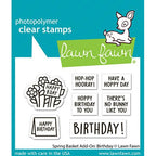 Lawn Fawn Spring Basket Add-On Birthday Stamps lf3661