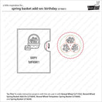 Lawn Fawn Spring Basket Add-On Birthday Stamps lf3661 in action