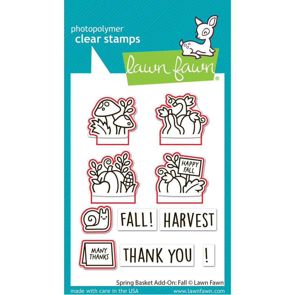 Lawn Fawn Spring Basket Add-On: Fall Dies lf3854 highlighted dies
