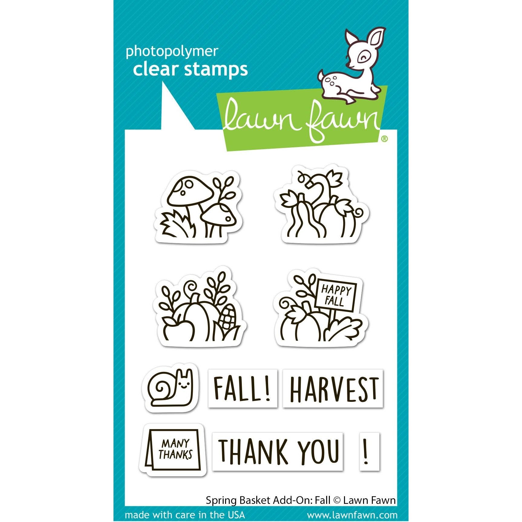 Lawn Fawn Spring Basket Add-On: Fall Stamps lf3851