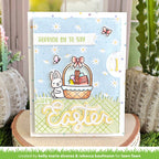 Lawn Fawn Spring Basket Stamps and Dies Set Hoppy Easter