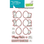Lawn Fawn Stamp 'n Stencil Easter Eggs Dies lf4029 red outlines noting die cuts