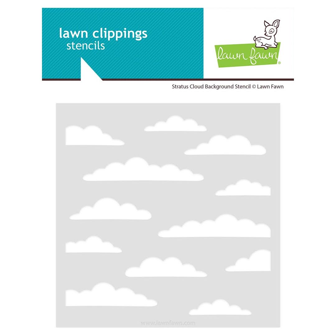 Lawn Fawn Stratus Cloud Background Stencil lf3738