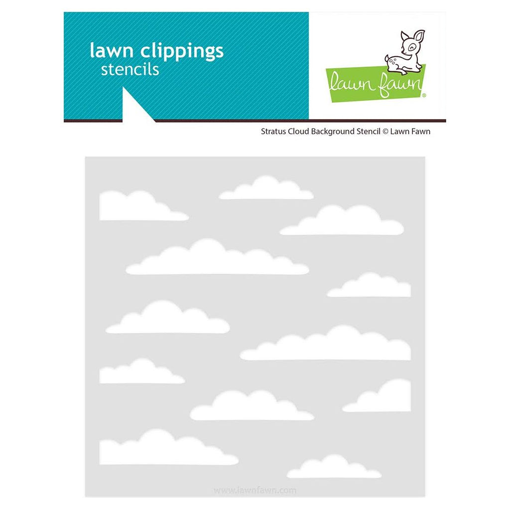 Lawn Fawn Stratus Cloud Background Stencil lf3738