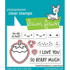 Lawn Fawn Sweet Strawberry Dies lf3603m red lines indicate what dies are included