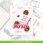 Lawn Fawn Sweet Strawberry Stamps and Dies Set xoxo