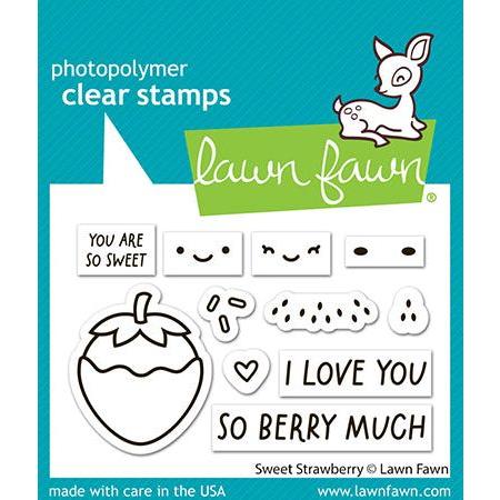 Lawn Fawn Sweet Strawberry Stamps lf3602