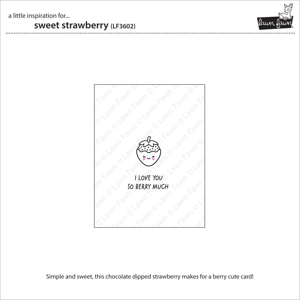 Lawn Fawn Sweet Strawberry Stamps lf3602 inspiration