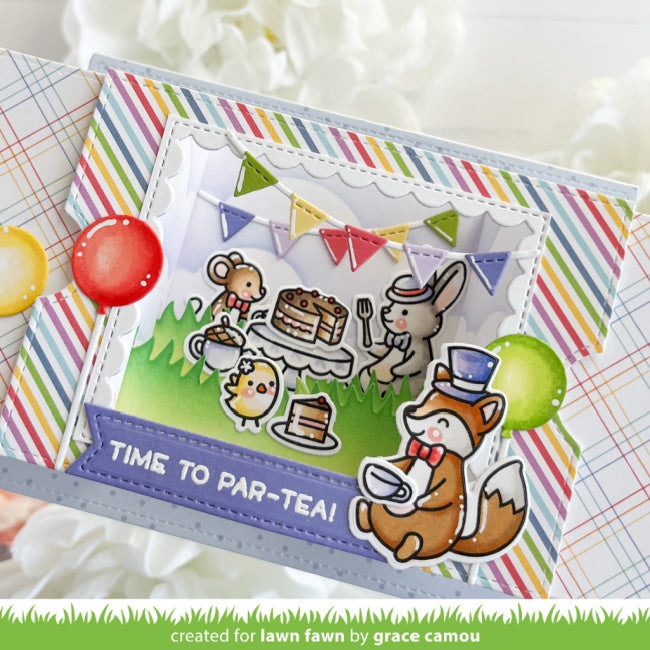 Lawn Fawn Ta-Da! Diorama! Scalloped Window Add-On Dies lf3729 par-tea