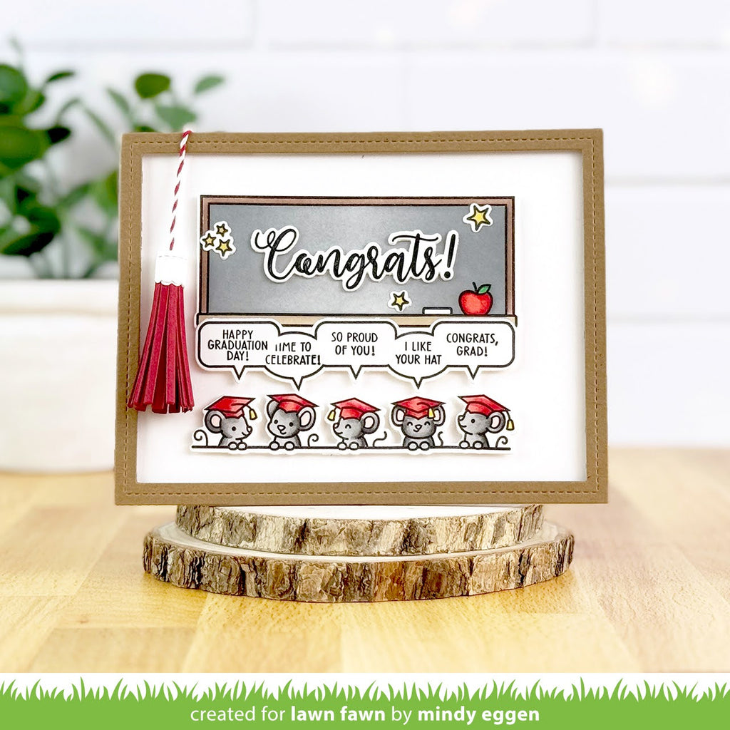 Lawn Fawn Tassel Tag Dies lf3727 Congrats