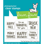 Lawn Fawn Tiny Tag Sayings: Fall Stamps lf3862