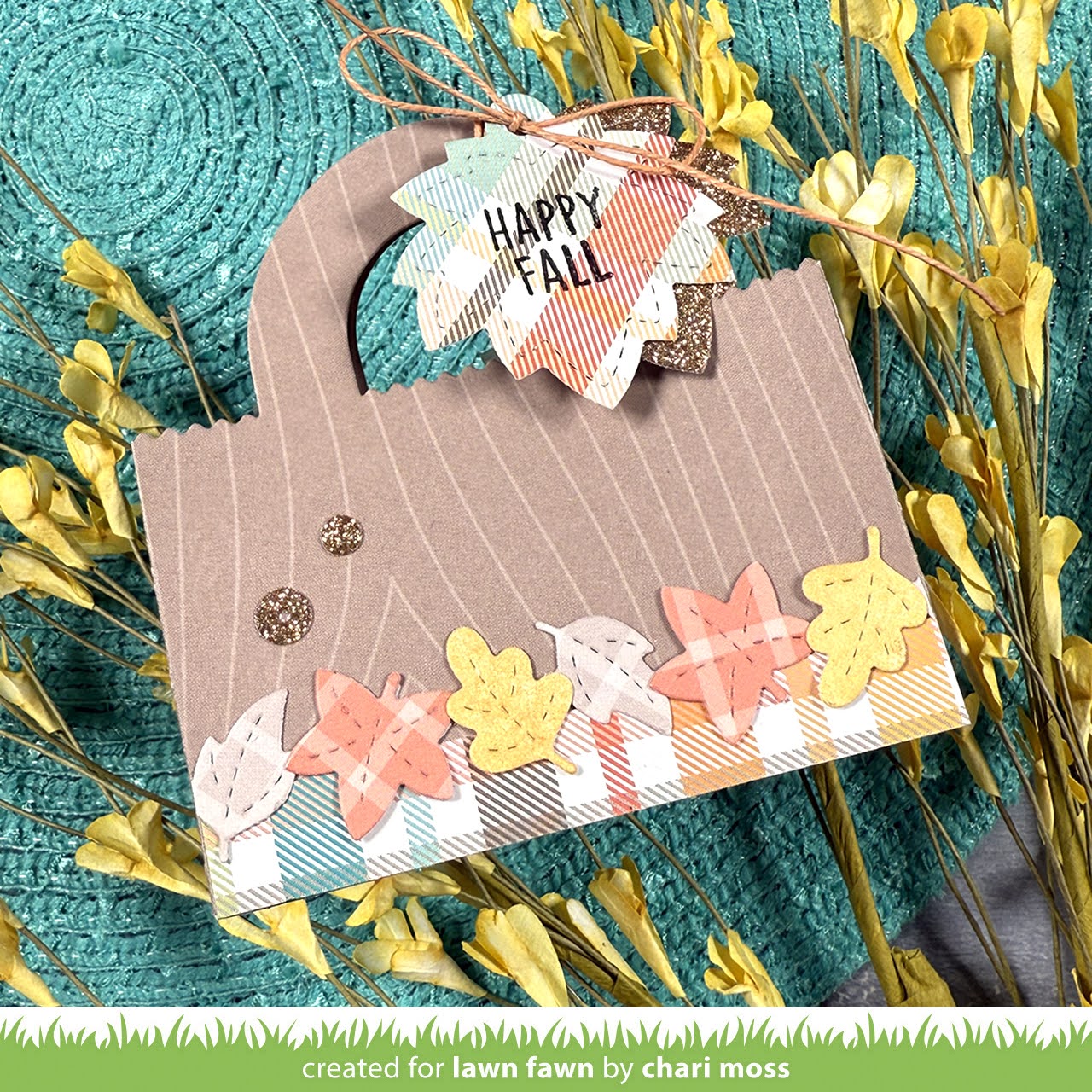 Lawn Fawn Tiny Tag Sayings: Fall Stamps lf3862 happy fall