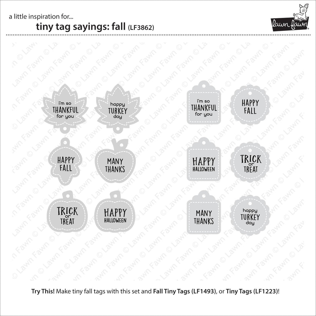 Lawn Fawn Tiny Tag Sayings: Fall Stamps lf3862 idea for use