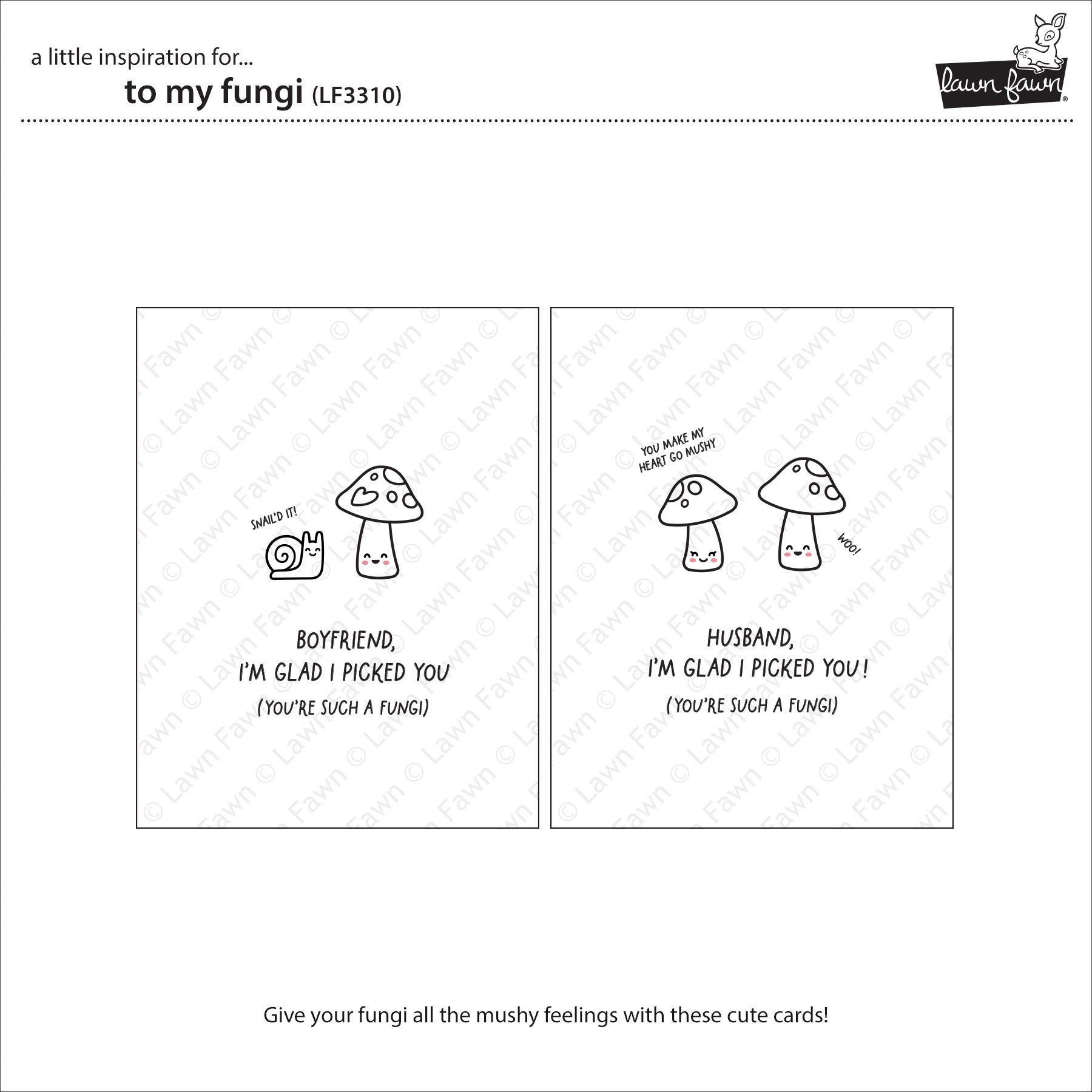 Lawn Fawn To My Fungi Stamps lf3310 inspiration