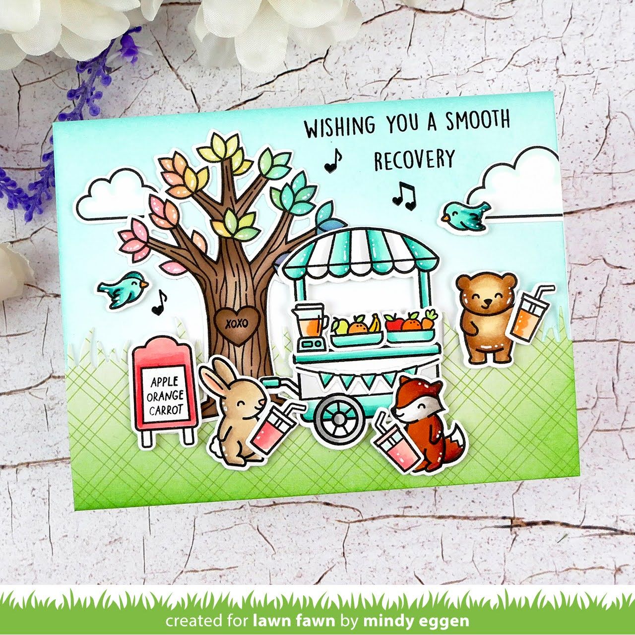 Lawn Fawn Treat Add-On: Smoothies 'n Juice Stamps lf3674 Smooth Recovery | color-code:alt2