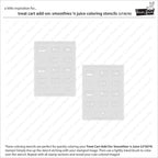 Lawn Fawn Treat Cart Add-On: Smoothies 'n Juice Coloring Stencils lf3676 individuals shown