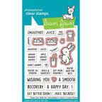 Lawn Fawn Treat Cart Add-On: Smoothies 'n Juice Coordinating Dies lf3675 red line indicate dies