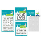 Lawn Fawn Treat Cart Add-On: Smoothies 'n Juice Stamps Dies and Coloring Stencils Set