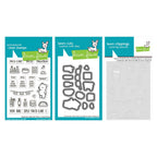 Lawn Fawn Treat Cart Add-On: Tacos Stamps Dies and Coloring Stencils Set