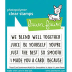 Lawn Fawn Treat Cart Sentiment Add-On: Smoothies 'n Juice Stamps lf3677