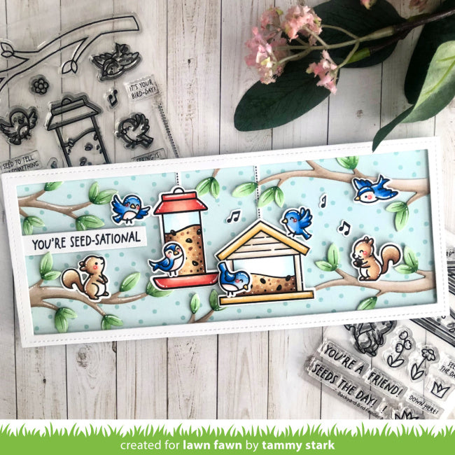 Lawn Fawn Tree Branches Backdrop: Landscape Dies lf3733 seed sational