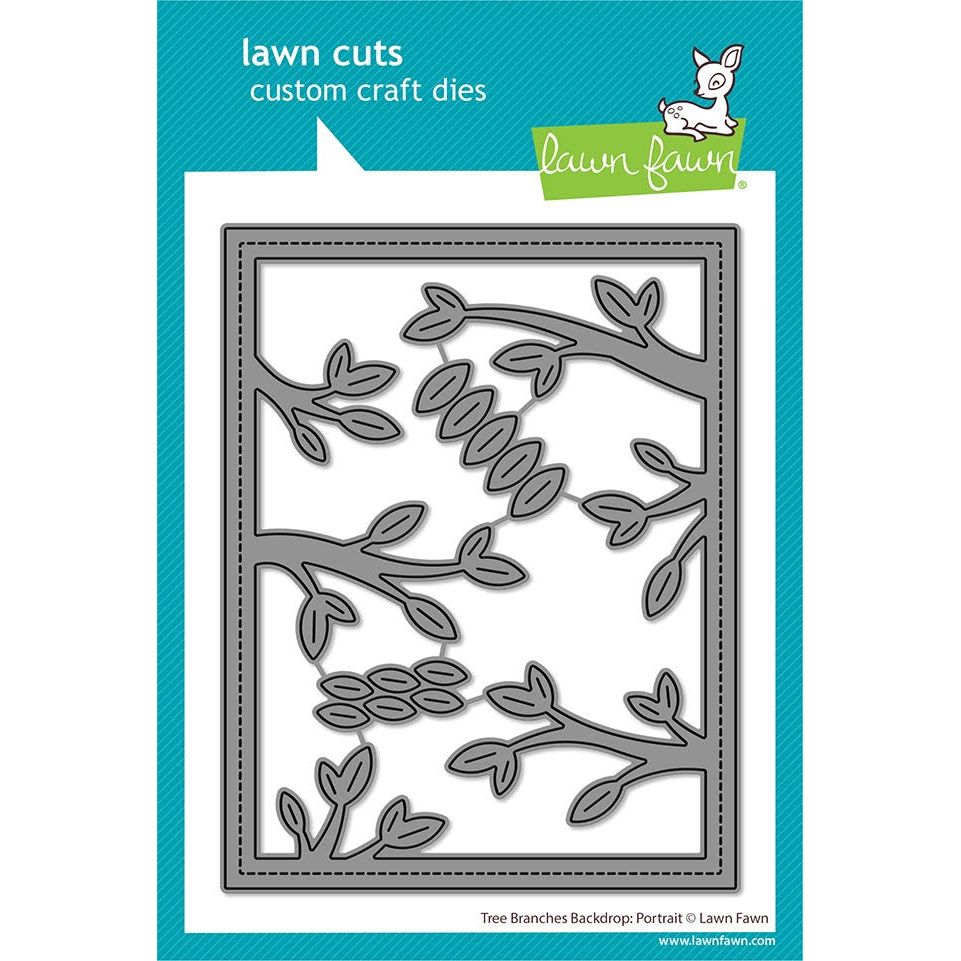 Lawn Fawn Tree Branches Backdrop: Portrait Dies lf3734