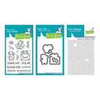 Lawn Fawn Valentine Mice Stamps Dies and Coloring Stencils