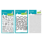 Lawn Fawn Veggie Happy Stamps Dies and Coloring Stencils Set