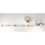 Lawn Fawn Vertical Pastel Rainbow Stripes Washi Tape lf4020 unrolled for detail