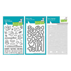 Lawn Fawn Winter Birds Stamps Dies and Coloring Stencils