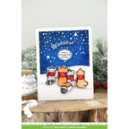 Lawn Fawn Winter Skies Stamps Dies and Coloring Stencils Bundle Magical Holiday