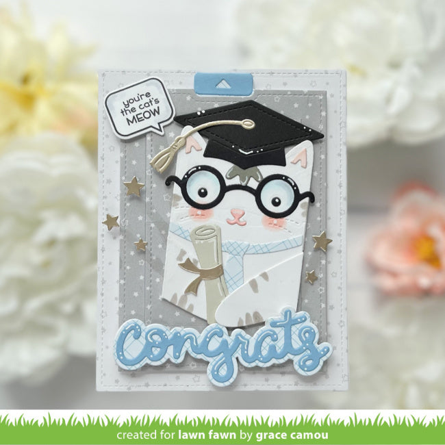 Lawn Fawn Woodland Critter Huggers and Graduation Add-On Dies Congrats