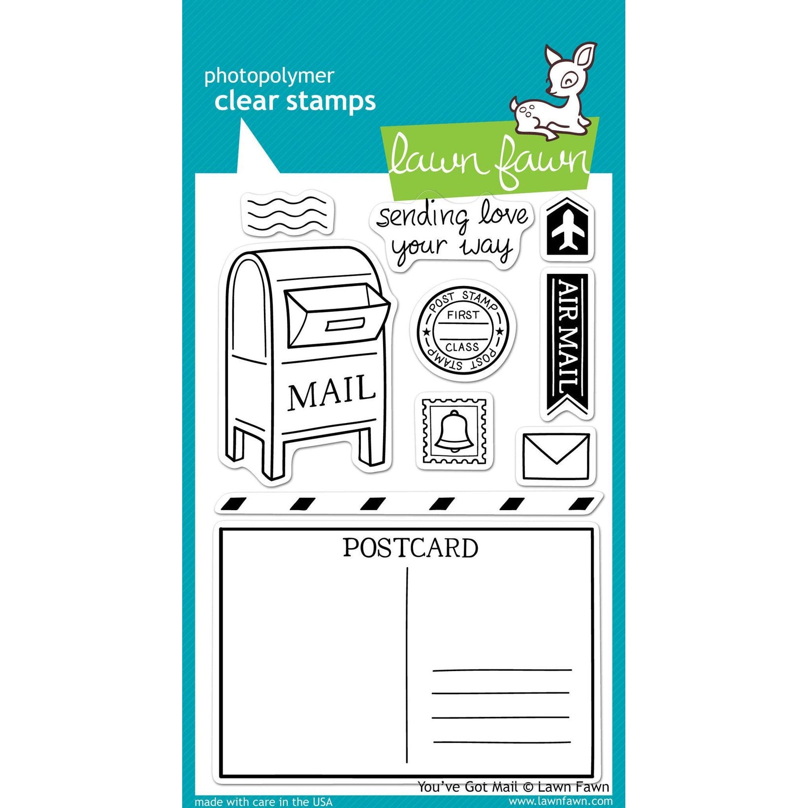 Lawn Fawn You've Got Mail Clear Stamps lf385