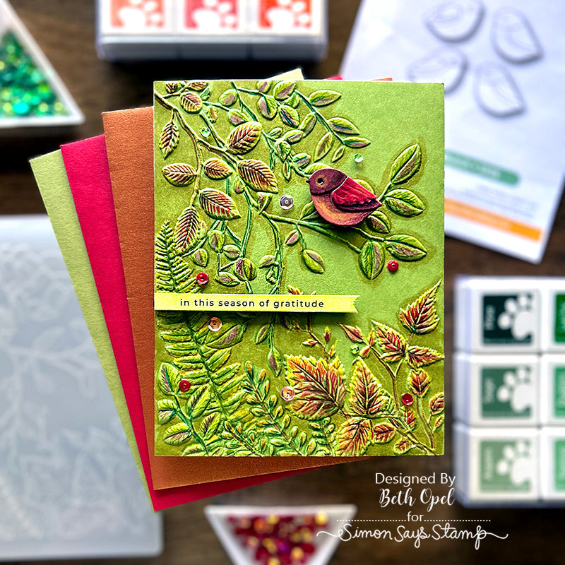 Simon Says Stamp Layered Bird Bunch Wafer Dies s908 Season Of Wonder Fall Card