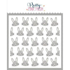 Pretty Pink Posh Layered Easter Bunnies Stencils