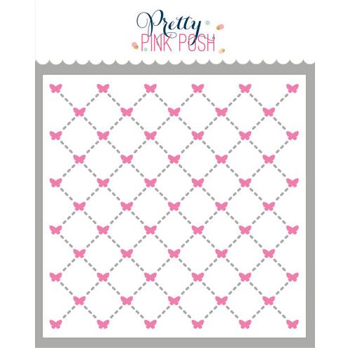 Pretty Pink Posh Layered Butterfly Lattice Stencils product image