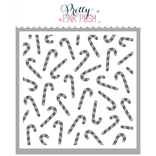 Pretty Pink Posh Layered Candy Cane Stencils